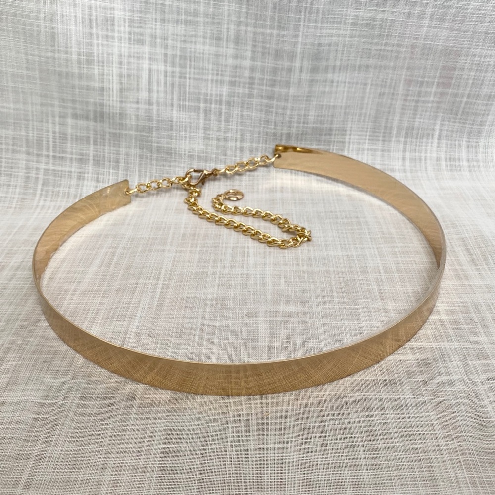 Gold Thin Metal Plated Waist Belt